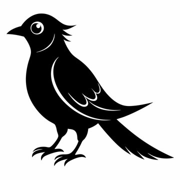 recommend clip art: Cuckoo Black silhouette
