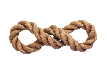 Obraz premium A twisted rope shaped in an infinity symbol, symbolizing endless possibilities and connections.
