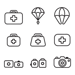 Minimalist Icon Design Collection for Digital Interfaces