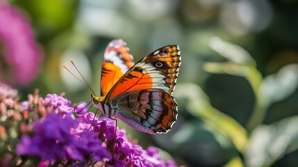 Naklejka premium a butterfly named Apatura,beautiful,flying, --ar 16:9 --style raw --v 6.1 Job ID: 40fd06df-a47a-4f75-b90c-1df0f521c706