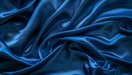 Obraz premium Radiant Elegance: A Closer Look at Abstract Blue Luxury Cloth