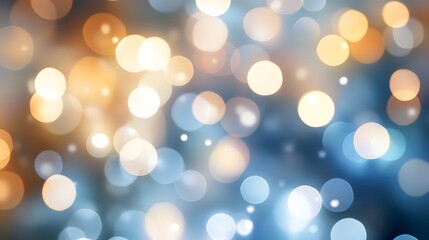 Bokeh Light Effects: Soft, out-of-focus bokeh lights in various sizes, creating a dreamy effect on a white background.
