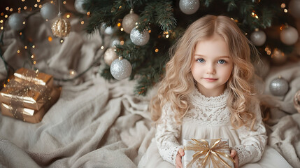 Christmas Joy: Little kid's Delightful Gift Unwrapping