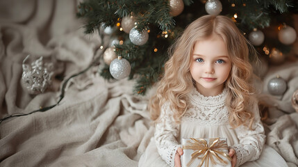 Christmas Joy: Little kid's Delightful Gift Unwrapping