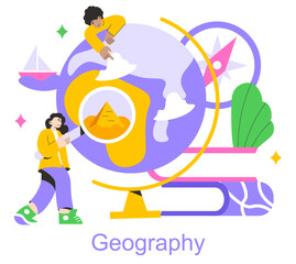 Collaborative Learning. Flat Vector Illustration