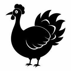 Fototapeta premium Turkey Black silhouette