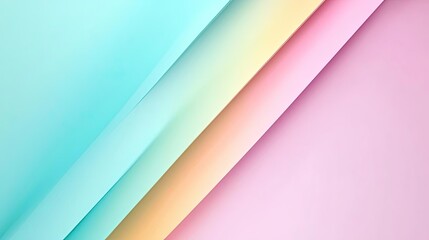 Fototapeta premium Beautiful pastel colors layered in smooth waves, creating a serene and calming visual for backgrounds or design projects.