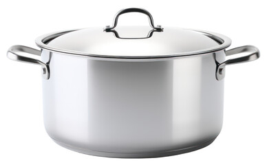 PNG Stainless steel pot with handles appliance white background saucepan.