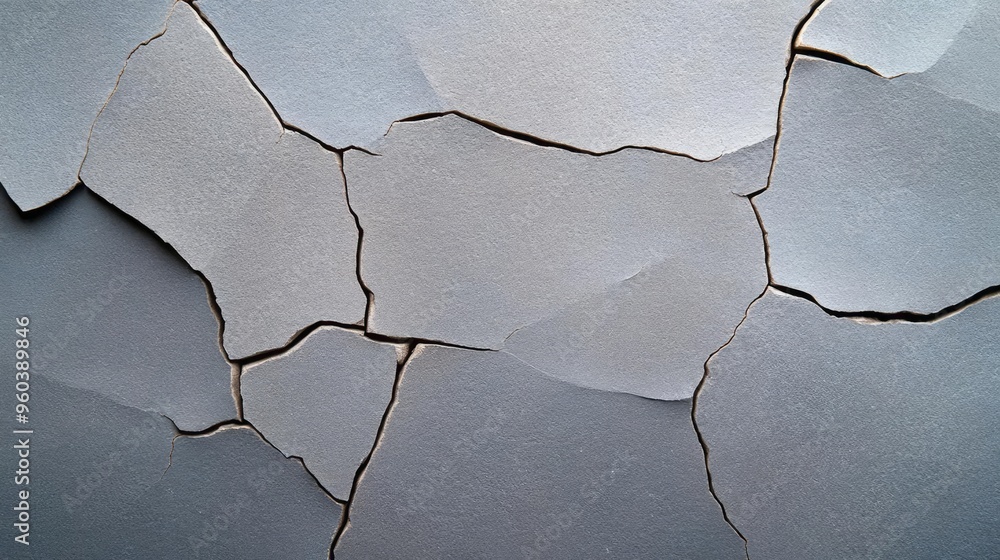 Poster close-up of cracked paper texture showcasing a unique and artistic background perfect for design pro