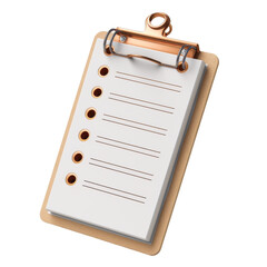 A blank clipboard with a clipboard paper, perfect for taking notes, making lists, and organizing thoughts in any setting.