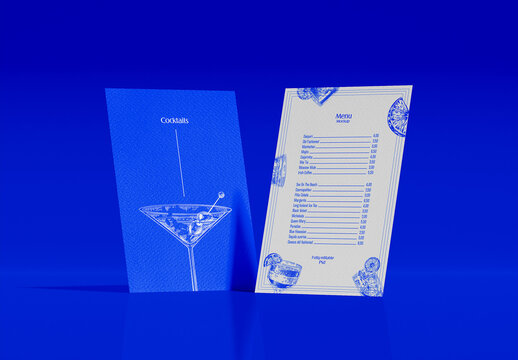 Standing Menu Mockup