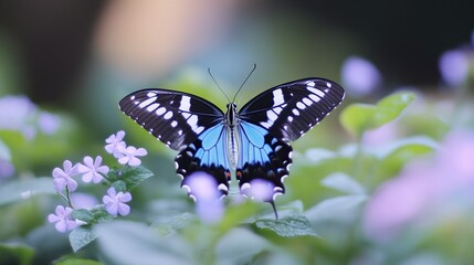 Naklejka premium a butterfly named Hasora,beautiful,flying, --ar 16:9 --style raw --v 6.1 Job ID: 9873efca-318d-4801-80e6-be38b4a18e0a