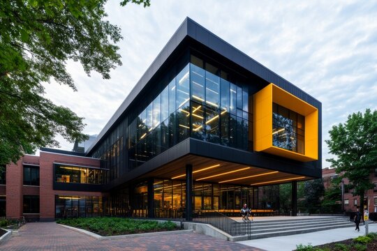 New building, community-focused design, shared spaces promotes social interaction and community engagement