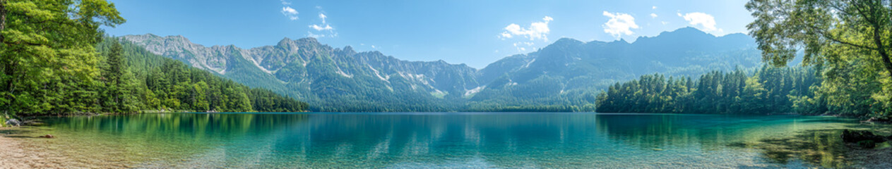 Tranquil Mountain Lake Serene Reflection of Nature's Beauty