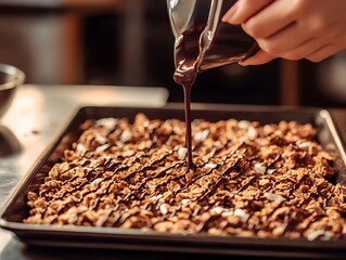 Chocolate Drizzled Granola