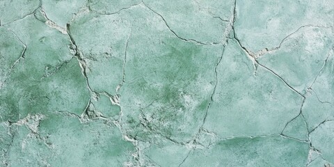Obraz premium Realistic mint green stone texture with subtle cracks and organic imperfections across the surface