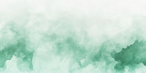 Obraz premium This artwork showcases a mint green watercolor texture with smooth gradients and soft hues