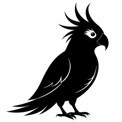 Cockatiel Black silhouette