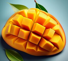 mango on a plate