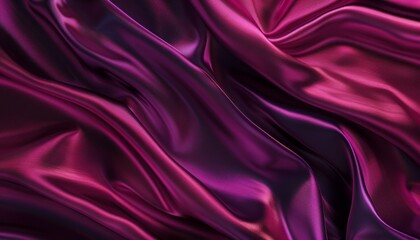 Obraz premium Velvety Elegance: Black, Red, and Purple Silk Satin Background for Special Occasions