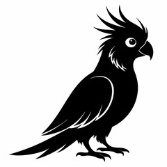 Cockatiel Black silhouette