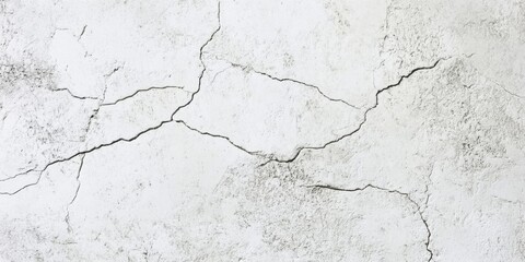 Fototapeta premium Smooth white concrete texture featuring fine cracks and imperfections in a realistic setting