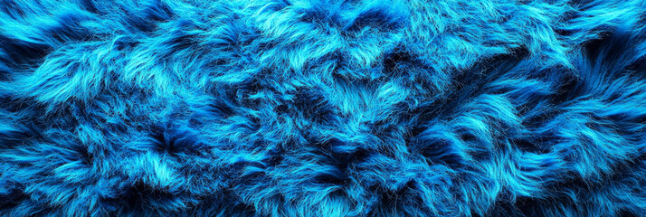 Obraz premium Close-up of soft, blue faux fur. Perfect for a cozy backdrop.