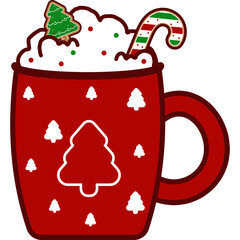 Christmas Drink Illustration
