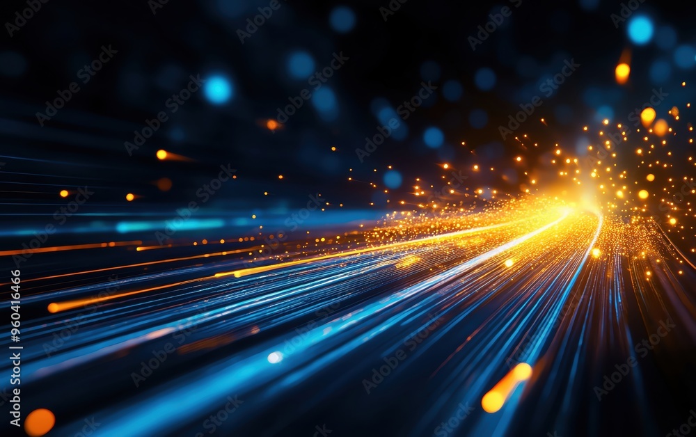 Poster dynamic burst of light and color showcasing energy and motion, ideal for abstract backgrounds or des