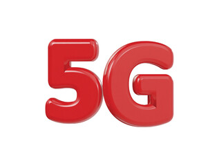 5g icon 3d render illustration