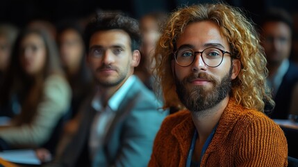 Engaged Business Professionals Attending Seminar on Investment Opportunities