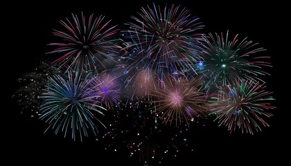 Explosions of Color: A Spectacular Display of Fireworks and Salute in the Night Sky