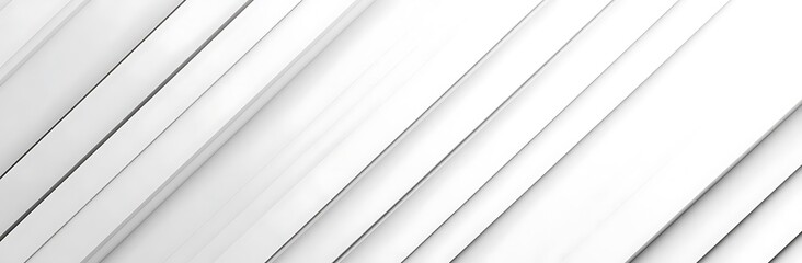 Fototapeta premium Modern Minimalist Diagonal Stripes Pattern on Abstract White Background - 3D Render Illustration for Text and Graphics Placement