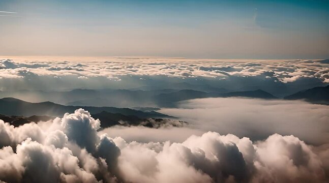 view above the clouds