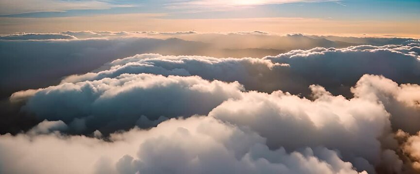 view above the clouds