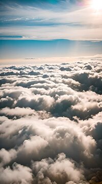 view above the clouds