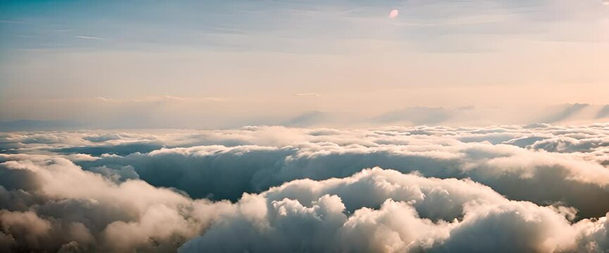 view above the clouds