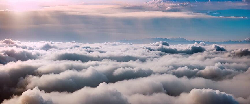 view above the clouds