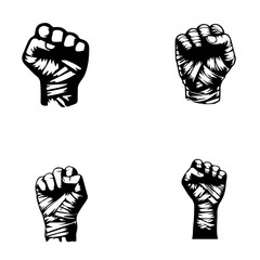 Freedom icon, freedom silhouette on white background