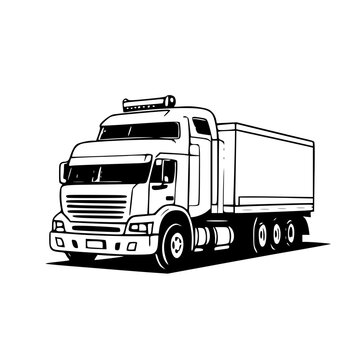 truck isolated on white background