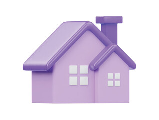 Home icon 3d render illustration