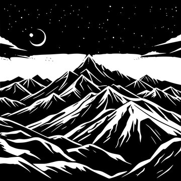 winter mountain landscape