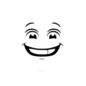 vector illustration of a face