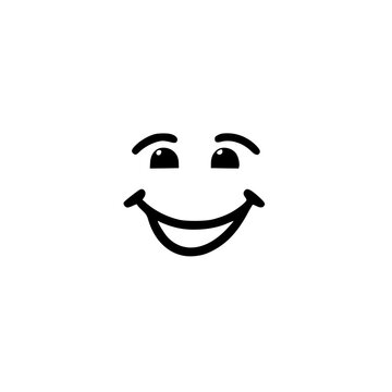 vector illustration of a smiling face