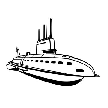 vector illustration of a ship