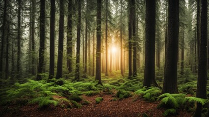 Fototapeta premium morning in the forest