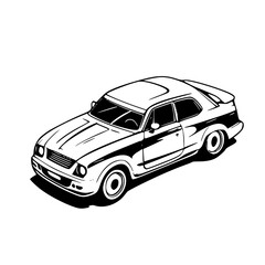 car isolated on white