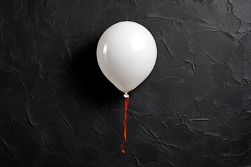 Deflated balloon, empty shell, fragile and delicate suggests the fragility of happiness and the ease with which it can disappear