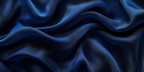 Fototapeta premium Soft blue linen fabric texture with realistic folds and subtle shading across the surface