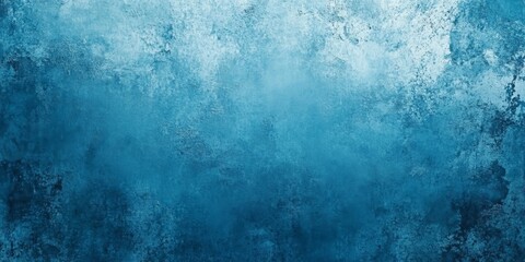 Fototapeta premium Textured blue grunge background with paint splatters and scratches for urban aesthetic designs